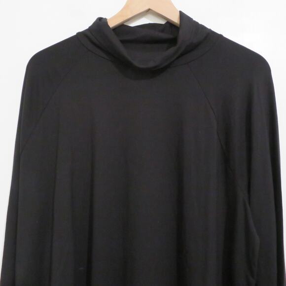 J.Jill Womens Sz 2X Black Luxe Supima Everyday Turtleneck Tunic Top Long Sleeve - Picture 3 of 6